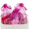 SUNGULF 100pcs Organza Pouch Bag Drawstring 6"x9" 16x22cm Strong Gift Candy Bag Jewelry Party Wedding Favor (Hot Pink)