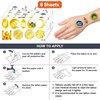 Eid Al Adha Ramadan Mubarak Temporary Tattoos Birthday Themed Party Supplies Decorations Favors Decor 8 Sheets 78 PCS Cute Star Stickers Tattoo School Prizes Gifts for Kids Boys Girls Carnival Rewards