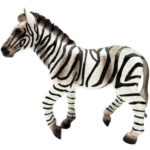 Gemini&Genius Zebra Animal Toy for Kids, Zebra Figurine Toy, Wildlife Action Figure Toy, Great Gift, Collection, Cake Topper, Storytelling Prop and Room Decor for Kids and Todders