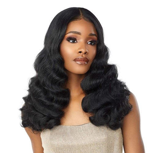 Sensationnel Butta lace front wigs - unit 9 extra wide 5 inch deep part synthetic wig preplucked hairline HD lace - Butta unit 9 (T2/350)