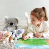 OUOZZZ Koala Stuffed Animals with Babies Inside 12" Koala Plush Toys with 4 Babies Koala - Gift Present Toys for Girls Boys Kids Toddler