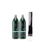 Inebrya Ice Cream Green Moisture Gentle Shampoo (33.8 oz) with Teasing Comb Pack of 2