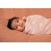 Muslin Swaddle Baby Blankets for Baby Girl, Soft and Breathable Oeko-Tex Cotton Muslin Baby Blanket, Newborn Swaddling Wrap, Receiving Blanket, 47 in x 47 in, Blush Pink Rainbows