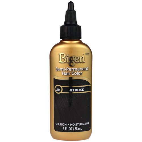 Bigen Semi Permanent Hair Color #JB1 Jet Black, 3 oz (Pack of 12)