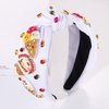 boderier Ice Cream Headband Beaded Ice Cream Popsicle Knotted Headband for Women Jeweled Crystal Embellished Headband Summer Party Birthday Girls Headband Accessories Gifts