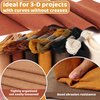 Brown Soft Felt Fabric Sheets: ZAIONE 7 Rolls 8''x35'' Felt Sheets Assorted Thick Felt Fabric Roll for DIY Crafts