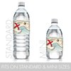 Pirate Treasure Map Birthday Water Bottle Labels - 24 Stickers