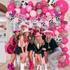 137Pcs Disco Cowgirl Party Decorations, Bachelorette Cowgirl Balloons Hot Pink Balloon Garland Arch Kit Let's Go Girls Banner Western 2000s 90s 80s Birthday Party Supplies