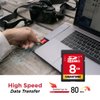 Gigastone 8GB SDHC Memory Card, Pack of 2, High Speed for Reserving Photos, Videos, Music, Voice Files, Camcorder, Camera, Recorder, PC, Mac, Class 10