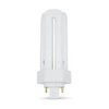 Technical Precision 32W Bulb Triple Tube Compact Fluorescent Light Bulb Replacement for Panasonic FHT32E35 Light Bulb T4 4 Pin CFL Bulb with GX24Q-3 Base - 3500K Neutral White - 2400 Lumens