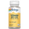 SOLARAY Vitamin D3 K2 - Bone Health and Immune Support Supplement - With 5000 IU Vitamin D as Vit D3 and 50 mcg Vitamin K2 as Menoquinone MK7, Made Without Soy, 60-Day Guarantee, 120 Serv, 120 VegCaps