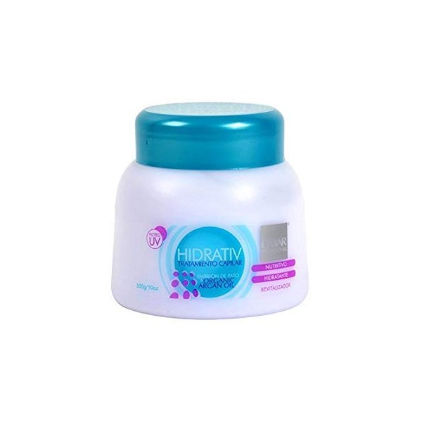 L'MAR Hidrativ With Duck Embryo Extract and Organic Argan Oil – Hair Treatment Hidrativ Tratamiento Capilar con Embrión de Pato Y Aceite Argan Orgánico