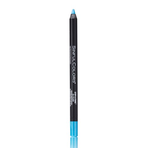 SinfulColors Stop & Stare Gel Eyeliner in Provocative, Blue Pencil Eyeliner
