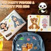 Aowplc 48 Make A Safari Animal Sticker Sheets - Jungle & Zoo Party Favors Supplies - Fun Craft Activities for Kids Ages 3+