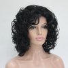 Lydell Short Soft Super Curly Layered Natural Movement Synthetic Wigs (Black)