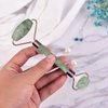 Ayana Wellness Jade Roller: Premium Face Massager & Facial Roller Kit, Jade Facial Roller for Radiant Skin, Jade Roller for Face & Gua Sha Tool - Skin Care Tools for Natural Beauty | Dual Sided