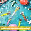 Skylety 20 Pcs Blowouts Noisemakers Funny Birthday Halloween Blowouts Blow Horns Colorful Noisemakers Whistles Noise Makers for 2025 Birthday Winter Wedding Party Supplies