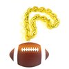 GZYSSL 9"Jumbo Sports Football Party Brown Beads Necklaces Football Sport Events Team Fan Chain Party Supplies