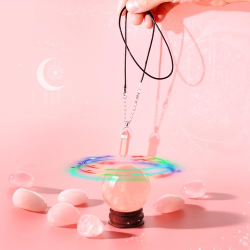 Myripoly Tarot Card Deck for Beginners, Tarot Cards with Meanings on Them,17PC Tarot Witchcraft Kit,Rose Quartz Ball,Divination Energy Crystal Sphere