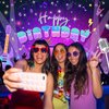 Avezano Karaoke Party Decorations Karaoke Backdrop Music Happy Birthday Party Banner Guitar Rock and Roll Birthday Photography Background for Kids Adults 70.8x43.3