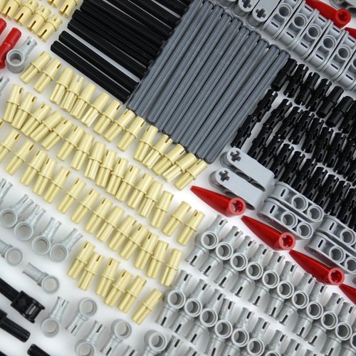 Axles Pins Connectors Building Blocks, Technical Parts Bricks Ball Joints Chain Link,MOC Replacement Parts and Pieces Accessories Assortment Pack