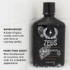 ZEUS Body Wash with Shea Butter & Aloe Vera for Men, All Natural with Essential Oils, Invigorating Skin Reviving Body Cleansing Shower Wash – MADE IN USA (12 oz)