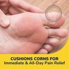 Dr. Scholl's CORN CUSHION With Hydrogel Technology, 6ct // Cushioning Protection Against Shoe Pressure and Friction that Fits Easily In Any Shoe for Immediate and All-Day Pain Relief