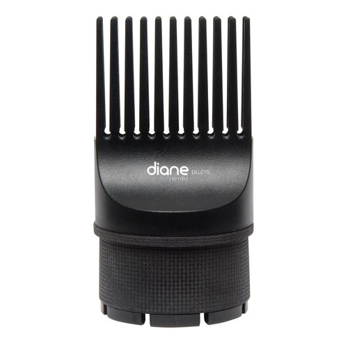 Diane Universal Blow Dryer Comb Attachment for Straightening, Detangling, Volumizing, and Styling, Fits Most Hair Dryers with 2” or Smaller Barrels, Blac