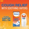 Delsym No Mess Vapor Roll-On Cough Suppressant & Topical Analgesic 1.76 oz with Camphor, Eucalyptus Oil, Menthol, Adults & Kids, Maximum Strength