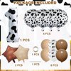 Cow Print Birthday Party Balloons,40 Inch Big Cow Print Mylar Foil Number 1 Balloon for Baby Shower Kids 1st Birthday Party Supplies,Cow Themed Western Cow Print Balloons Party Decoration