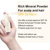 Meilury Mineral Sunscreen Powder, for Scalp & Hair, 0.71 Oz. SPF 35 PA++, Scalp Sunscreen Powder, Broad Spectrum UV Protection, Lightweight, No-Greasy, Cruelty-Free Formula (1pc)