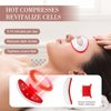 Lip Plumper Device Red Light Therapy, 2 in 1 Lip and Eye Care Tool with Heated for Anti-Aging, Smooth Lip Wrinkles, Lip Plumper Device and Reduce Dark Circles, 4 Levels Heating Temps