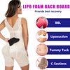 Lipo Foam Back Board, BBL Lumbar Molder, Lipo Board Post Surgery, BBL Post Surgery Supplies, Back Compression Lipo Foam Board, Tabla Moldeadora for BBL & Liposuction Post Surgery Recovery(Black)