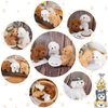 Sumind 9 Pcs Valentine Mini Plush Dog Stuffed Animals Bulk Dog Plush Party Favors Small Soft Plush Dog Toy for Easter Goodie Bag Fillers Baby Show Birthday(Curly Puppy)