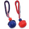 WIDJOQI Pet Ball, Dog Toy Ball, Toy Dog Ball with Rope, pet Interactive Toy, Rope Dog Ball Toy, Throwing Toy Ball, Small and Medium-Sized Dogs, Tough Rope, Durable Dog Ball, TPR Rubber Ball (GLQ)