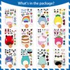 24Pcs Cartoon Make a Face Stickers,Birthday Party Favors Party Supplies,Different Role Crafts Sticker.