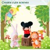 Christoy 6 Sets 4 Inch Dolls Mini Reborn Baby Dolls with Animal Clothes Realistic Baby Doll Set for Girls Boys Toddlers and Kids 3+ (B)