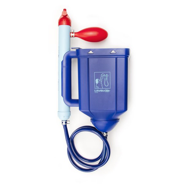 LifeStraw Family 1.0 Portable Gravity Powered Water Purifier for Emergency Preparedness and Camping