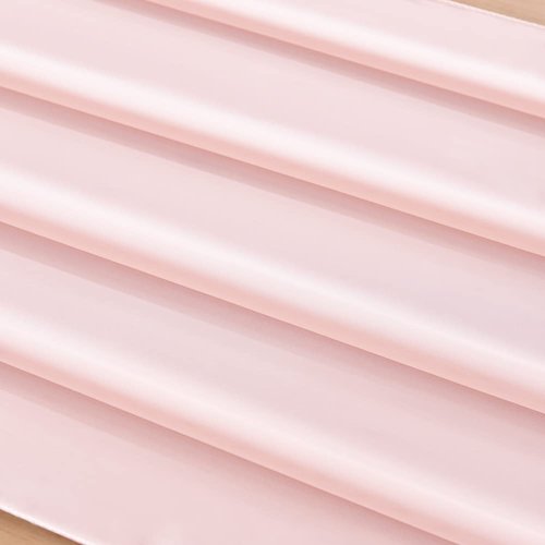 Socomi 10ft Blushing Pink Chiffon Table Runner 29x120 Inches Wedding Runner Sheer Thanksgiving Christmas Bridal Shower Decorations