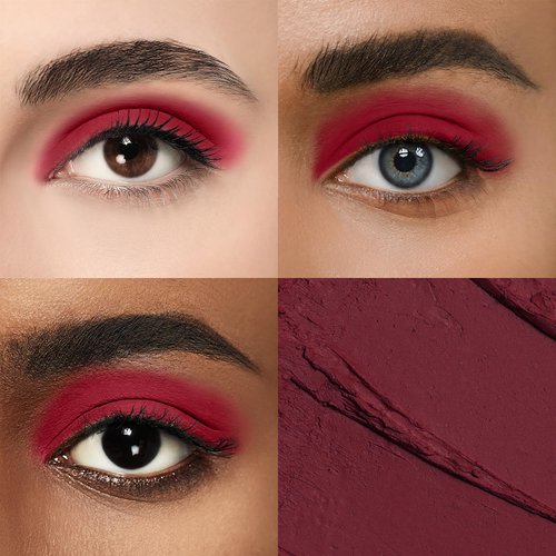 Color Mirror Longwear Cream Eye Shadow Sticks(71 Cranberry Matte),Smudge-Proof, Waterproof Eyeshadow,Silky Formula With Makeup Brush,Red Eyeshadow Stick