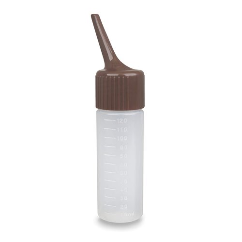 Tredoni 4oz/120ml Hair Dye Applicator Bottle with Tilted Nozzle/Tip, Squeeze Dye Measuring Bottle