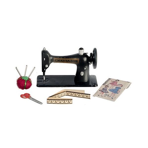 Melody Jane Dollhouse Sewing Machine & Accessories Set Chrysnbon Miniature