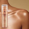 MAEPEOR Body Luminizer 6 Colors Waterproof Smooth Shimmer Face Body Glow Illuminator Non-sticky Liquid Body Highlight Illuminator (30 ML, 04 Rose Gold)