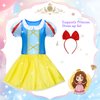 Princess Dress Up for Girl - Dress up Clothes for Toddler Girl, Princess Toys Christmas Birthday Gifts for 3 4 5 6 7 Little Girls