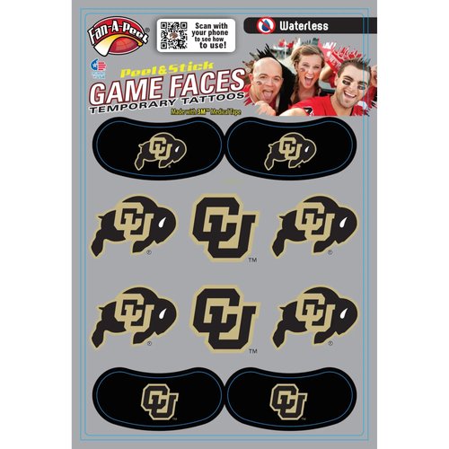 Colorado – Waterless Peel & Stick Temporary Tattoos – 10-Piece Combo – 6 Spirit Tattoos & 4 Eye Strips