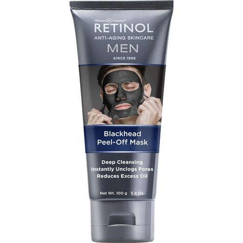 Retinol Men Blackhead Peel-Off Mask - Mask instantly unclogs pores and reduces excess oil to reveal fresh, smooth and healthy skin