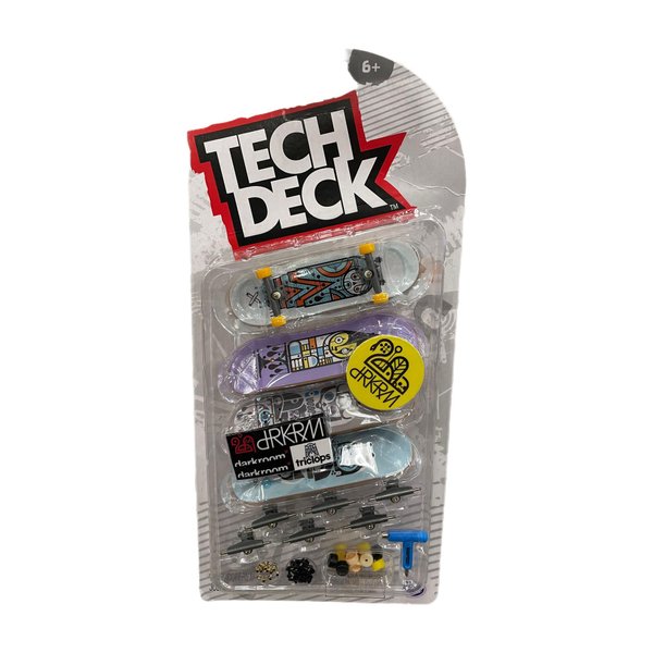 TECH DECK Sk8shop Bonus Pack Mini Finger Skateboard Multi Pack 2022 Series (Darkroom (4 Pack))