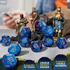 10 Pcs Dungeons and Dragons Dice Set - D12 Dice Set D&d Dice Polyhedral Dice Set Role Playing Dice Sets for Table Games D and D Dice Set - RPG Dice Set Bulk DND Dice Set DND Dice Bulk D&d Dice Set