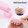 513Pcs Acrylic Nail Kit - 500Pcs Almond Clear Nail Tips with 5Pcs Nail Glues, 3Pcs Sponge Nail Files, 3Pcs 100/180 Grit Nail Files, Nail Clippers, Dust Brush