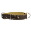 Genuine Thick Leather Dog Collar 13"-19.5" Neck Size, 1" Wide, Brown